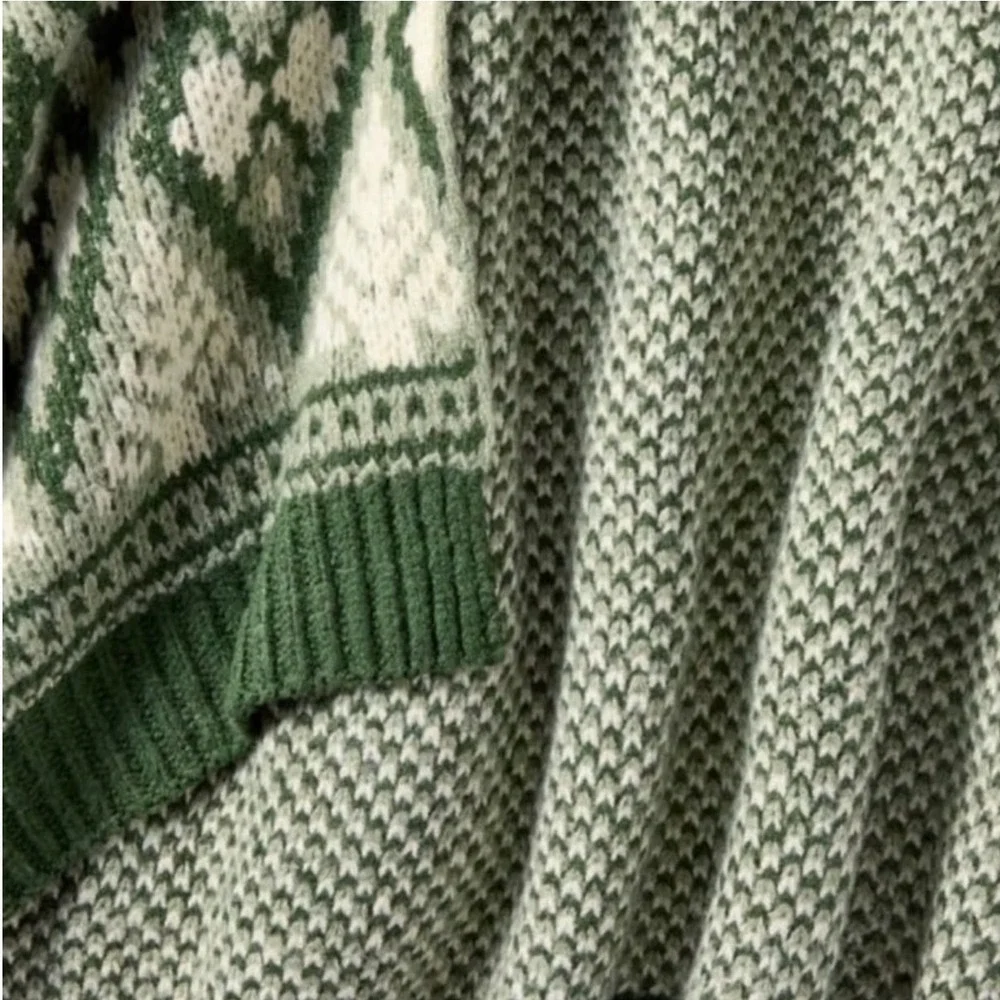 Knit Fair‎ Isle Throw Blanket Green – Threshold Studio McGee, Christmas 2024
